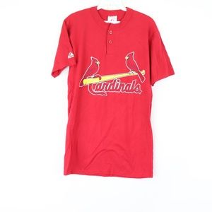 Majestic, Shirts, Mens Medium St Louis Cardinals Tshirt Blue Like New